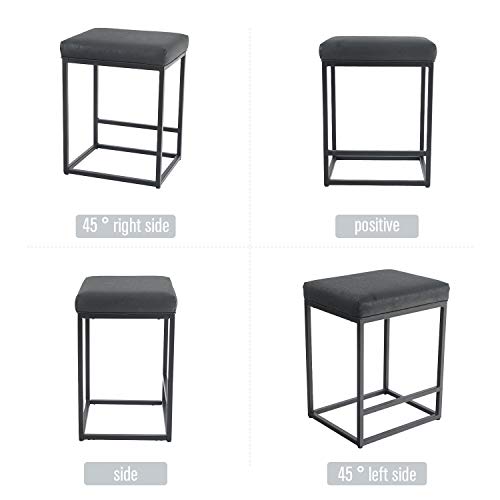 Tabouret-de-Bar-Tabouret-de-Cuisine-Haut-Avec-Repose-pieds-Tabouret-de-Bar-en-Cuir-PU-Chaise-Gaute-Confortable-pour-Bar-Cuisine-Petit-djeuner-Salle--Manger-Bistro-Bar-Salon-Noir-0-1