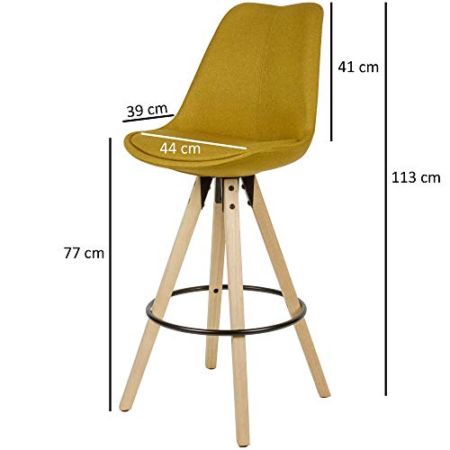 FineBuy-Tabouret-de-Bar-Lot-de-2-TissuBois-46x112x46cm-scandinave-Chaise-de-Bar-Capacit-de-Charge-maximale-110-kg-Chaise-sans-accoudoirs-Tabouret-Bar-Assise-rembourre-0-0