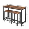 HOOBRO-Lot-Table-et-Chaises-de-Bar-Table-Haute-avec-2-Tabourets-Table-Restangulaire-Fine-de-Style-Industriel-avec-Cadre-en-Mtal-Robuste-Salle–Manger-Cuisine-Marron-Rustique-EBF52BT01-0-0