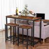 HOOBRO-Table-de-Bar-Table-Haute-de-Bar-Cadre-mtallique-Robuste-120-x-50-x-90-cm-Montage-Facile-pour-Salon-Petit-Espace-dans-Salle–Manger-Cuisine-Marron-Rustique-EBF50BT01-0-1