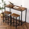 HOOBRO-Table-de-Bar-Table-Haute-de-Bar-Cadre-mtallique-Robuste-120-x-50-x-90-cm-Montage-Facile-pour-Salon-Petit-Espace-dans-Salle–Manger-Cuisine-Marron-Rustique-EBF50BT01-0-2