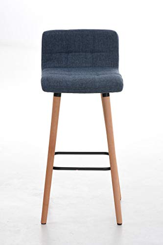 Lot-de-2-Tabourets-de-Bar-Lincoln-V2-Rembourr-Revtement-Tissu-I-Chaise-de-Bar-Dossier-et-Repose-pied-Confortable-I-Couleur-0-0
