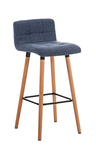 Lot-de-2-Tabourets-de-Bar-Lincoln-V2-Rembourr-Revtement-Tissu-I-Chaise-de-Bar-Dossier-et-Repose-pied-Confortable-I-Couleur-0-1