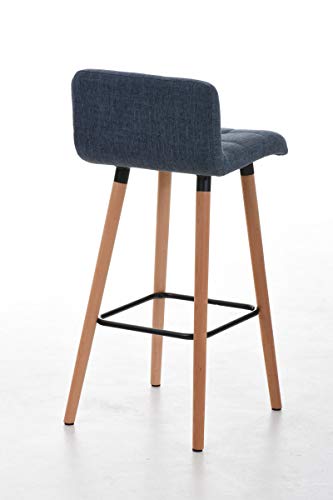 Lot-de-2-Tabourets-de-Bar-Lincoln-V2-Rembourr-Revtement-Tissu-I-Chaise-de-Bar-Dossier-et-Repose-pied-Confortable-I-Couleur-0-2