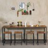 HOOBRO-Chaises-de-Bar-Lot-de-2-Tabourets-Hauts-Repose-Pieds-Hauteur-65-cm-Siges-Rectangulaires-Cadre-Robuste-en-Mtal-Noir-pour-Salon-Salle–Manger-Cuisine-Marron-Rustique-EBF65BY01-0-2 HOOBRO-Chaises-de-Bar-Lot-de-2-Tabourets-Hauts-Repose-Pieds-Hauteur-65-cm-Siges-Rectangulaires-Cadre-Robuste-en-Mtal-Noir-pour-Salon-Salle–Manger-Cuisine-Marron-Rustique-EBF65BY01-0-2