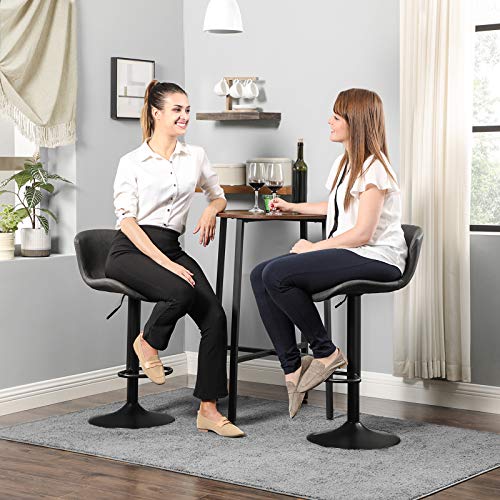 SONGMICS-Lot-de-2-Chaises-de-bar-Tabourets-hauts-Sige-de-cuisine-hauteur-rglable-avec-dossier-et-sige-rembourr-repose-pieds-surface-matelasse-en-PU-charge-120-kg-Noir-LJB074B01-0-0
