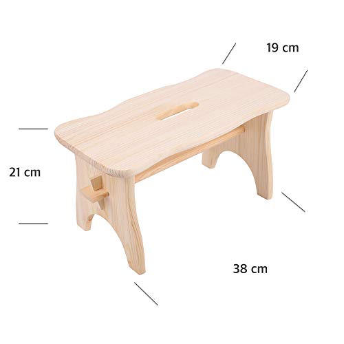 Creative-Deco-Petit-Tabouret-Repose-Pieds-en-Bois-38-x-19-x-21cm-Marche-Chaise-Banc-Bas-Enfant-Bureau-Non-Peint-Non-Mont-0-0
