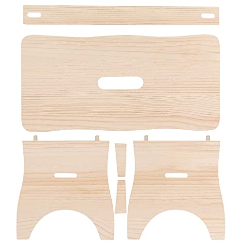 Creative-Deco-Petit-Tabouret-Repose-Pieds-en-Bois-38-x-19-x-21cm-Marche-Chaise-Banc-Bas-Enfant-Bureau-Non-Peint-Non-Mont-0-2