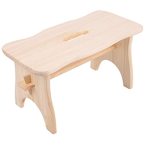 Creative-Deco-Petit-Tabouret-Repose-Pieds-en-Bois-38-x-19-x-21cm-Marche-Chaise-Banc-Bas-Enfant-Bureau-Non-Peint-Non-Mont-0