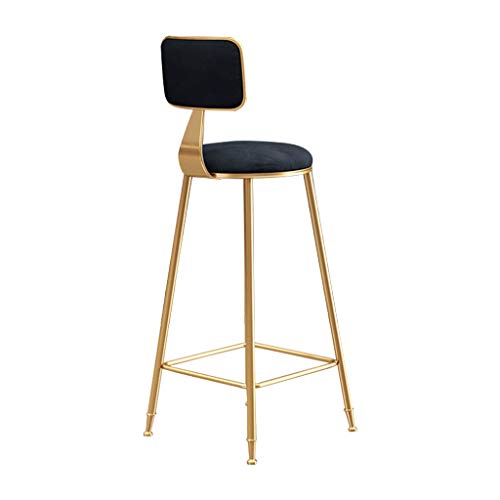 OUG-Tabouret-de-bar-Banc-Haut-en-Fer-Coussin-en-Flanelle-Pied-dor-Tapis-Noir-Comptoir-de-Cuisine-pour-Chaise-de-Salle--Manger-Noir-Hauteur-dassise-18-26-30-0