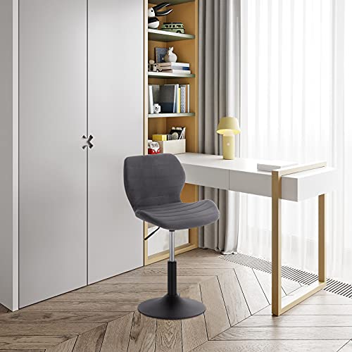 WOLTU-Tabouret-de-Bar-Pivotants-Rglables-Lot-de-2-Tabouret-de-Comptoir-Moderne-avec-Dossier-Chaise-de-Bar-Velours-Ergonomique-Hauteur-Noir-38-54-cm-BH301sz-2-0-0
