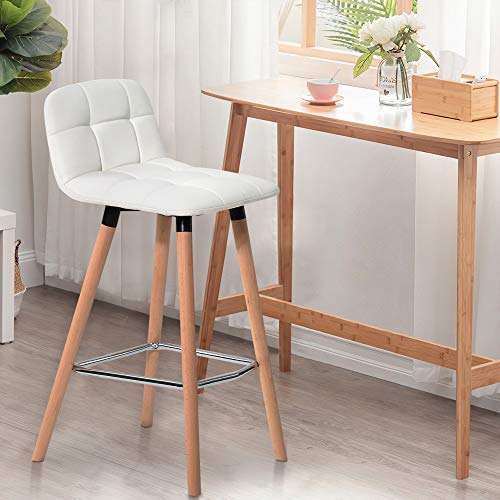 ModernLuxe-Lot-de-2-tabourets-de-bar-en-simili-cuir-pour-petit-djeuner-cuisine-et-table-en-bois-Gris-0-1