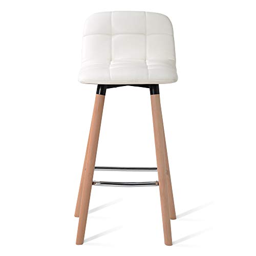 ModernLuxe-Lot-de-2-tabourets-de-bar-en-simili-cuir-pour-petit-djeuner-cuisine-et-table-en-bois-Gris-0-2