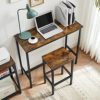 VASAGLE-Ensemble-Table-de-Salle–Manger-Table-de-Bar-et-chaises-de-Bar-Table-Haute-et-Tabouret-Cadre-en-Acier-Style-Industriel-Marron-Rustique-et-Noir-LBT218B01-0-2 VASAGLE-Ensemble-Table-de-Salle–Manger-Table-de-Bar-et-chaises-de-Bar-Table-Haute-et-Tabouret-Cadre-en-Acier-Style-Industriel-Marron-Rustique-et-Noir-LBT218B01-0-2