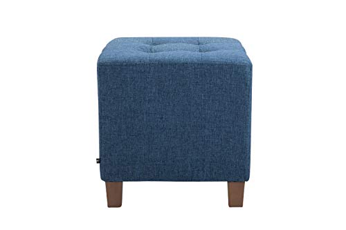 CLP-Tabouret-Bas-Pharao-Repose-Pieds-Rembourr-en-Tissu-I-Tabouret-Bas-avec-Coutures-Dcoratives-I-Pouf-Carr-avec-Pieds-en-Bois-0-0