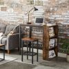 VASAGLE-Table-de-bar-Table-haute-Meuble-de-cuisine-Table–manger-Plan-de-travail-avec-tagres-pour-salon-salle–manger-110-x-60-x-100-cm-style-industriel-Marron-Rustique-et-Noir-LBT016B01-0-2
