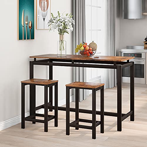Ensemble-de-table-de-bar-avec-2-tabourets-de-bar-et-de-cuisine-Style-industriel-Pour-salle--manger-salon-cuisine-Marron-et-noir-0