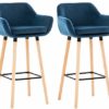 Lot-De-2-Tabourets-De-Bar-Grant-en-Velours-I-Chaise-Haute-De-Bar-Et-De-Cuisine-I-Assise-Et-Dossier-Rembourrs-I-Empitement-en-Bois-0-0 Lot-De-2-Tabourets-De-Bar-Grant-en-Velours-I-Chaise-Haute-De-Bar-Et-De-Cuisine-I-Assise-Et-Dossier-Rembourrs-I-Empitement-en-Bois-0-0
