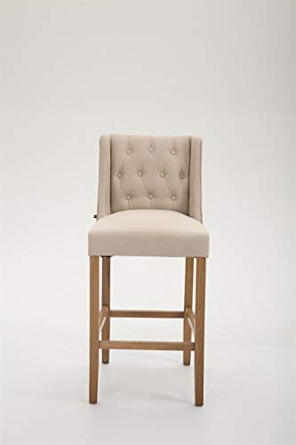 Lots-De-2-Tabourets-De-Bar-Cassandra-I-Revtement-en-Tissu-Design-I-Chaise-Haute-De-Bar-avec-Dossier-Et-Repose-Pied-I-Pied-en-Bois-0-1