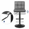 SONGMICS-Lot-de-2-tabourets-de-Bar-avec-Surface-en-Velours-Hauteur-rglable-Chaise-de-Cuisine-pivotante-avec-Dossier-et-Repose-Pieds-Gris-fonc-0-2 SONGMICS-Lot-de-2-tabourets-de-Bar-avec-Surface-en-Velours-Hauteur-rglable-Chaise-de-Cuisine-pivotante-avec-Dossier-et-Repose-Pieds-Gris-fonc-0-2