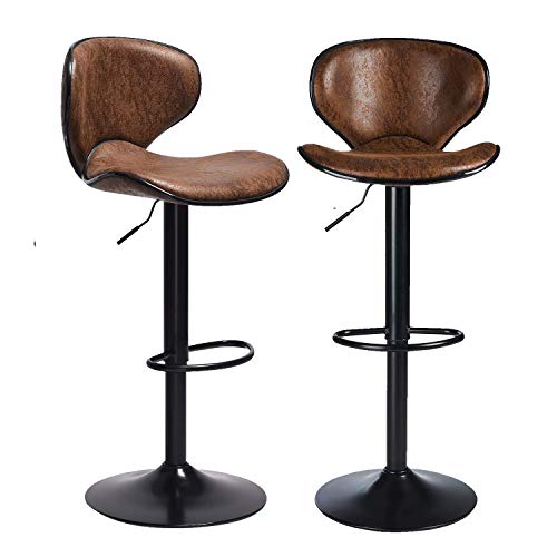 DICTAC-Rglable-Tabouret-de-Bar-pivotant-Tabouret-Bar-lot-2-Vintage-Marron-Tabouret-Bar-Cuisine-Industriel-Chaises-de-Bar-de-Petit-djeuner-avec-Dossier-Rtro-Tabouret-Bar-Rotatif-0