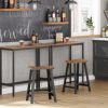 VASAGLE-Tabourets-de-Cuisine-avec-Sige-Incurv-Lot-de-2-Chaises-de-Bar-Siges-de-60-cm-de-Haut-pour-Cuisine-Salle–Manger-Bureau-Style-Industriel-Marron-Rustique-et-Noir-LBC074B01-0-2 VASAGLE-Tabourets-de-Cuisine-avec-Sige-Incurv-Lot-de-2-Chaises-de-Bar-Siges-de-60-cm-de-Haut-pour-Cuisine-Salle–Manger-Bureau-Style-Industriel-Marron-Rustique-et-Noir-LBC074B01-0-2