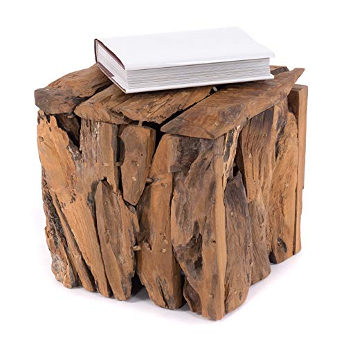 Banc-en-bois-de-teck-30-30-x-30-x-30-cm-H-x-l-x-P-En-bois-recycl-rod-Tabouret-en-bois-naturel-Design-shabby-0-1