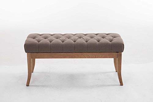 Banquette-Ramses-en-Tissu-I-Assise-avec-Coutures-Dcoratives-I-Banc-Design-pour-Cuisine-Ou-Couloir-I-Pieds-en-Bois-Antique-Clair-0-0