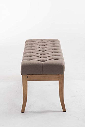 Banquette-Ramses-en-Tissu-I-Assise-avec-Coutures-Dcoratives-I-Banc-Design-pour-Cuisine-Ou-Couloir-I-Pieds-en-Bois-Antique-Clair-0-1