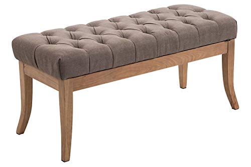 Banquette-Ramses-en-Tissu-I-Assise-avec-Coutures-Dcoratives-I-Banc-Design-pour-Cuisine-Ou-Couloir-I-Pieds-en-Bois-Antique-Clair-0