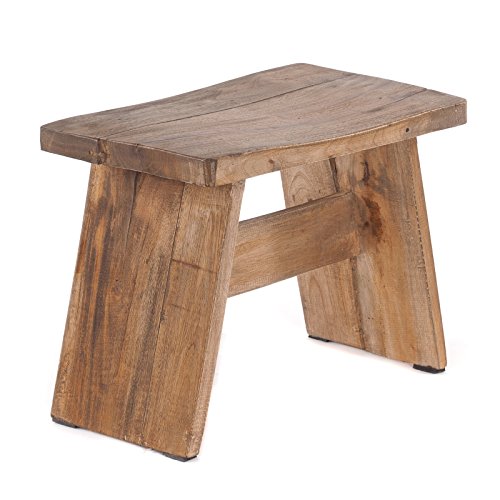 DESIGN-DELIGHTS-Banquettes-rustiques-en-acajou-massif-40-x-31-x-25-cm-l-x-H-x-P-Repose-pieds-tabouret-dcoratif-en-bois-0