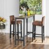 SONGMICS-lot-de-2-tabourets-de-bar-chaises-avec-dossier-bas-et-repose-pieds-chaises-hautes-et-rembourres-en-PU-hauteur-dassise-76-cm-pieds-en-bois-massif-brune-et-noire-LDC32BR-0-1 SONGMICS-lot-de-2-tabourets-de-bar-chaises-avec-dossier-bas-et-repose-pieds-chaises-hautes-et-rembourres-en-PU-hauteur-dassise-76-cm-pieds-en-bois-massif-brune-et-noire-LDC32BR-0-1