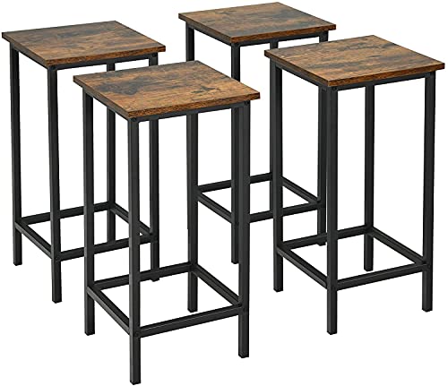 GIANTEX-Lot-de-4-Tabourets-de-Bar-Industriel-en-Bois-avec-Repose-PiedChaise-Empilable-pour-CuisineRestaurantCaftriaNoir-0-0