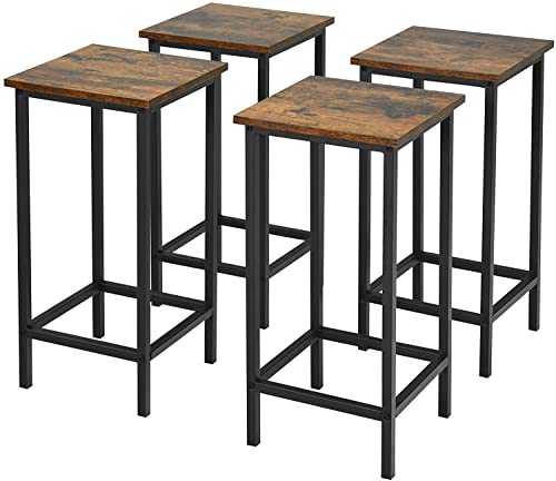 GIANTEX-Lot-de-4-Tabourets-de-Bar-Industriel-en-Bois-avec-Repose-PiedChaise-Empilable-pour-CuisineRestaurantCaftriaNoir-0