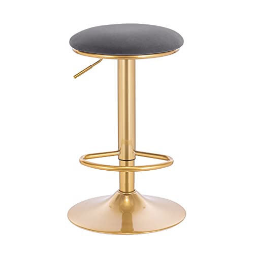 WOLTU-Tabouret-de-Bar-Lot-de-2-Pivotant-Chaise-de-Bar-Ergonomique-avec-Repose-Pieds-Tabouret-Rond-Haut-Mtallique-Hauteur-Rglable-61-82cm-pour-Chambre-Comptoir-Caftria-1984-0-2