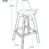 Chaise-Haute-de-Bar-scandinave-Coussin-intgr-Pieds-Bois-Mali-0-1 Chaise-Haute-de-Bar-scandinave-Coussin-intgr-Pieds-Bois-Mali-0-1