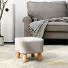 YMYNY-Tabouret-Ottoman-en-Bois-Carr-Chaussures-Tabouret–Langer-Repose-Pieds-Souple-25cm-de-Hauteur-Housse-en-Lin-Amovible-pour-Salon-Chambre–Coucher-Chambre-denfants-0-2