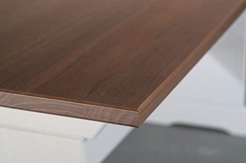 Inter-Link-BanquetteBanc-pour-Table--Manger-Style-Rustique-Bois-Massif-Laqu-BlancSpia-0-1