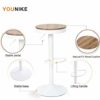 YOUNIKE-Tabouret-de-Bar-en-Bois-Tabouret-de-Bar-de-Cuisine–Hauteur-Rglable-avec-Chaise-de-Bar-Vintage-Tabouret-de-Bar-Pivotant-Rustique-Lot-de-2-Blanc-0-1 YOUNIKE-Tabouret-de-Bar-en-Bois-Tabouret-de-Bar-de-Cuisine–Hauteur-Rglable-avec-Chaise-de-Bar-Vintage-Tabouret-de-Bar-Pivotant-Rustique-Lot-de-2-Blanc-0-1