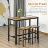 HOMCOM-Lot-de-2-tabourets-de-Bar-Style-Industriel-avec-Repose-Pieds-Hauteur-65-cm-mtal-et-Panneaux-de-Particules-Marron-et-Noir-0-2 HOMCOM-Lot-de-2-tabourets-de-Bar-Style-Industriel-avec-Repose-Pieds-Hauteur-65-cm-mtal-et-Panneaux-de-Particules-Marron-et-Noir-0-2