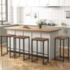 HOOBRO-Chaises-de-Bar-Lot-de-2-Tabourets-Hauts-avec-Repose-Pieds-de-Diffrente-Hauteur-Cadre-en-Mtal-Bords-Biseauts-pour-Cuisine-Salle–Manger-Salon-Marron-Rustique-EBF34BY01-0-2 HOOBRO-Chaises-de-Bar-Lot-de-2-Tabourets-Hauts-avec-Repose-Pieds-de-Diffrente-Hauteur-Cadre-en-Mtal-Bords-Biseauts-pour-Cuisine-Salle–Manger-Salon-Marron-Rustique-EBF34BY01-0-2