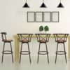 MEUBLE-COSY-Lot-de-4-Tabourets-de-Bar-Chaises-Vintage-pivotant-sur-360-avec-Dossier-et-Repose-Pieds-Sige-de-77-cm-de-Haut-Style-Industriel-Marron-40x565x995cm-Hailey-29-4PCS-0-1 MEUBLE-COSY-Lot-de-4-Tabourets-de-Bar-Chaises-Vintage-pivotant-sur-360-avec-Dossier-et-Repose-Pieds-Sige-de-77-cm-de-Haut-Style-Industriel-Marron-40x565x995cm-Hailey-29-4PCS-0-1