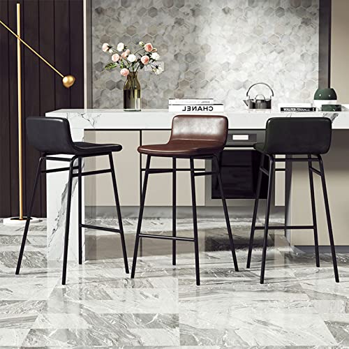 XHALERY-Tabouret-de-Bar-Moderne-Tabouret-de-Bar-en-Fer-forg-avec-Dossier-Chaise-de-Salle--Manger-Pieds-en-mtal-Noir-Tabouret-de-Bar-de-Cuisine-rembourr-en-Cuir-0-1