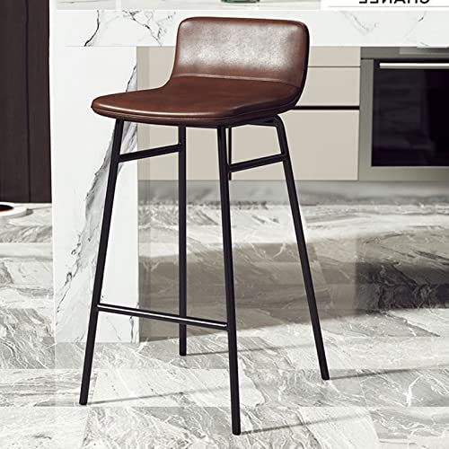 XHALERY-Tabouret-de-Bar-Moderne-Tabouret-de-Bar-en-Fer-forg-avec-Dossier-Chaise-de-Salle--Manger-Pieds-en-mtal-Noir-Tabouret-de-Bar-de-Cuisine-rembourr-en-Cuir-0