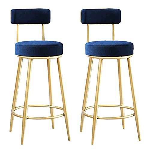 XHALERY-Tabourets-De-Bar-Ensemble-De-2-Tabourets-De-Bar-Modernes--Hauteur-De-Comptoir-avec-Dossier-Chaises-De-Salle--Manger-De-Petit-Djeuner-Tabourets-De-Bar-en-Fer-Forg-Sige-Rond-Chaises-0