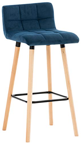 Tabouret-De-Bar-Lincoln-En-Velours-I-Tabouret-De-Bar-Style-Scandinave-Avec-Dossier-Et-Repose-pieds-I-Chaise-Haute-de-Cuisine-Confortable-0