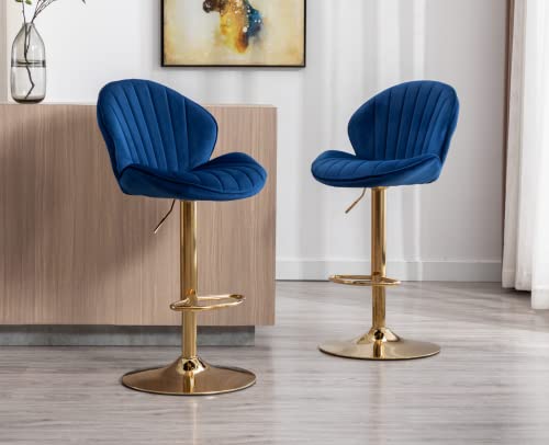 Wahson-Lot-de-2-Tabouret-Bar-Rglable-en-Cuir-PU-Chaise-Bar-Haute-Tabourets-de-comptoir-avec-Pied-Dor-Tabourets-Hauts-rembourr-pour-BarCuisine-0-0