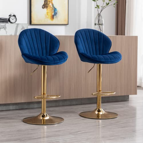 Wahson-Lot-de-2-Tabouret-Bar-Rglable-en-Cuir-PU-Chaise-Bar-Haute-Tabourets-de-comptoir-avec-Pied-Dor-Tabourets-Hauts-rembourr-pour-BarCuisine-0