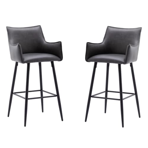 Wahson-Tabouret-de-Bar-Lot-de-2-Chaise-Bar-Haute-en-Cuir-PU-Tabourets-de-comptoir-Chaise-Cuisine-Moderne-avec-Repose-Pieds-Tabourets-Hauts-pour-BarCuisine-0
