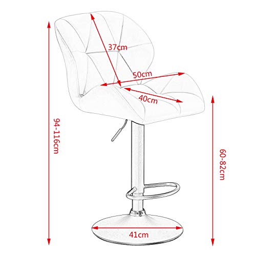 WOLTU-Lot-de-4-Tabouret-de-Bar-rglable-en-Hauteur-Chaise-Haute-pour-Bar-avec-Dossier-sige-rembour-Pied-en-mtal-2635-0-2